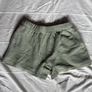 Urban outfitters Green Terry Cloth Shorts